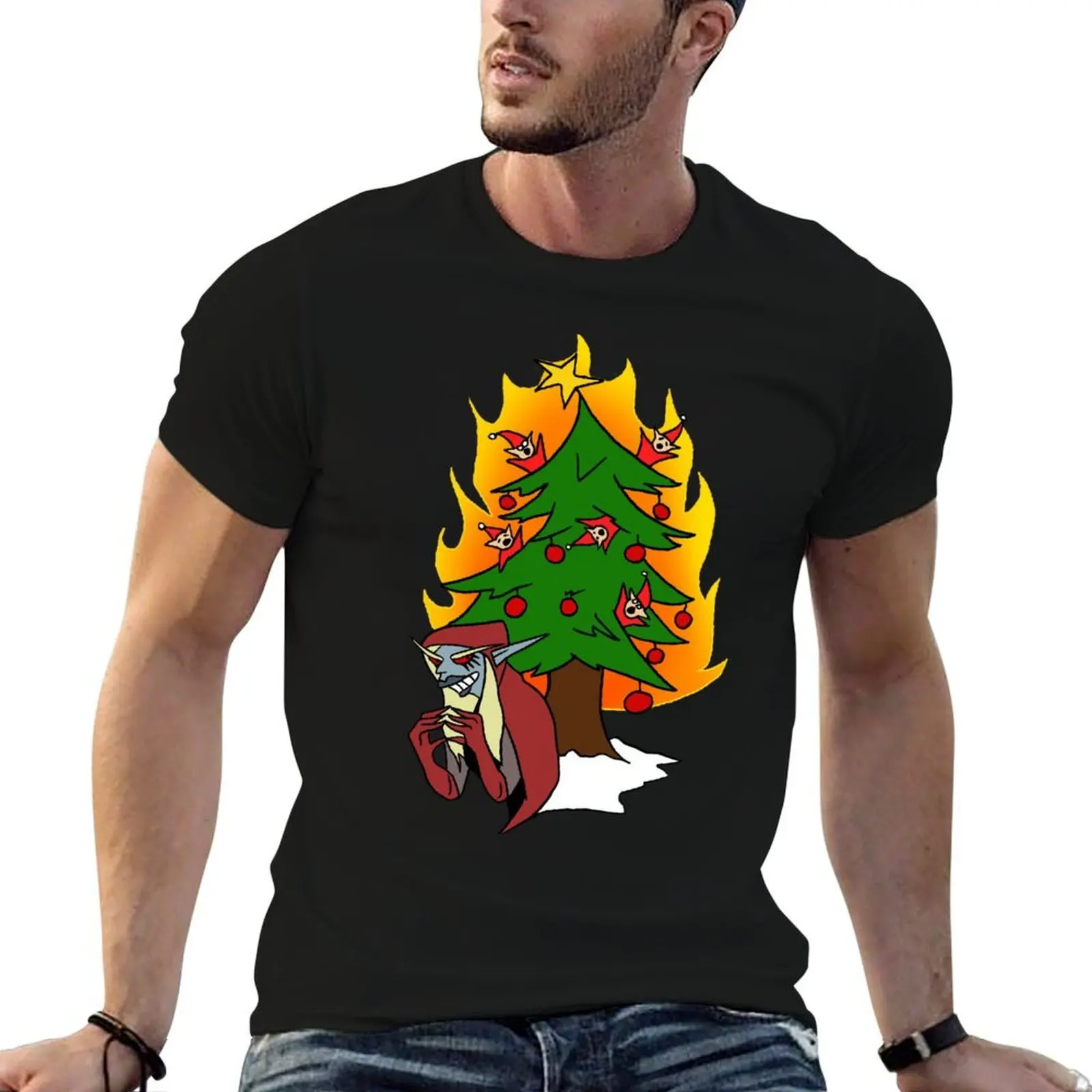 Merry Xmas from the Horde T-Shirt graphics oversize t-shirts man mens white t shirts