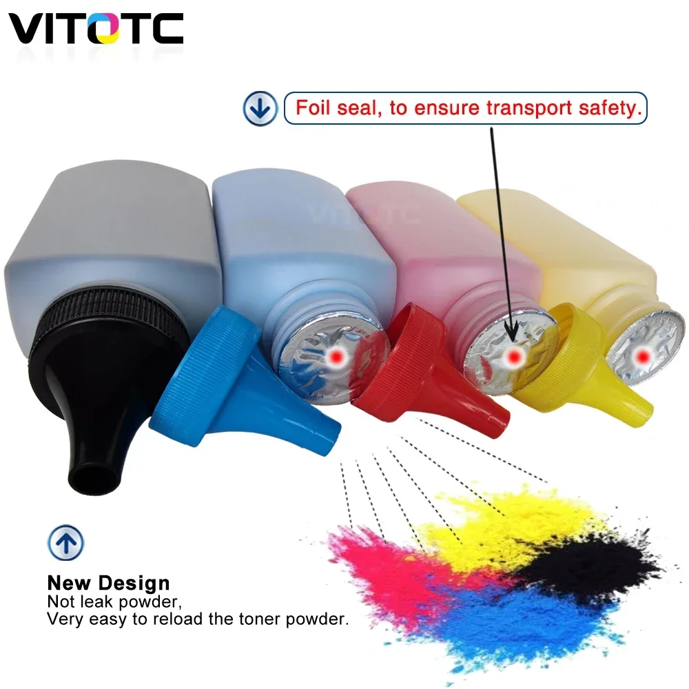4 Color Bottled EA Toner Powder Cartridge Refill Reset Chip Kit For Xerox Phaser 6000 6000B 6010 Workcentre 6015 6015v Printer