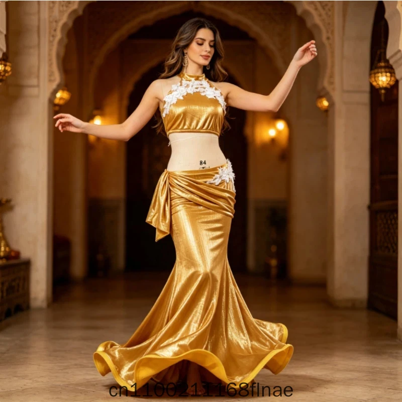 New Belly Dance Oriental Dance Practice Clothes Practice Clothes Fishtail Tassel Large Swing Skirt Competition Team Performance