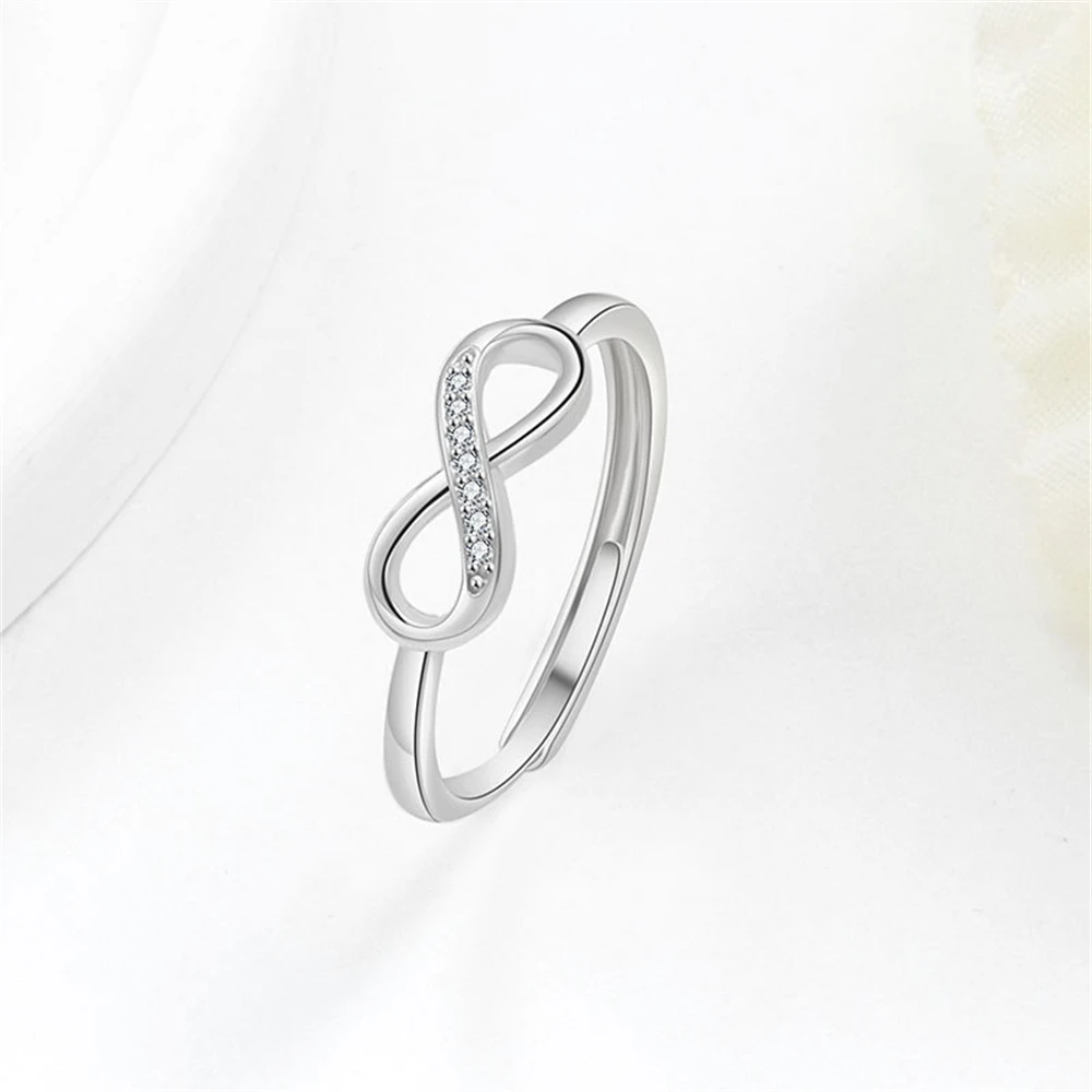 Women's Unique Mobius Ring, 925 Sterling Silver