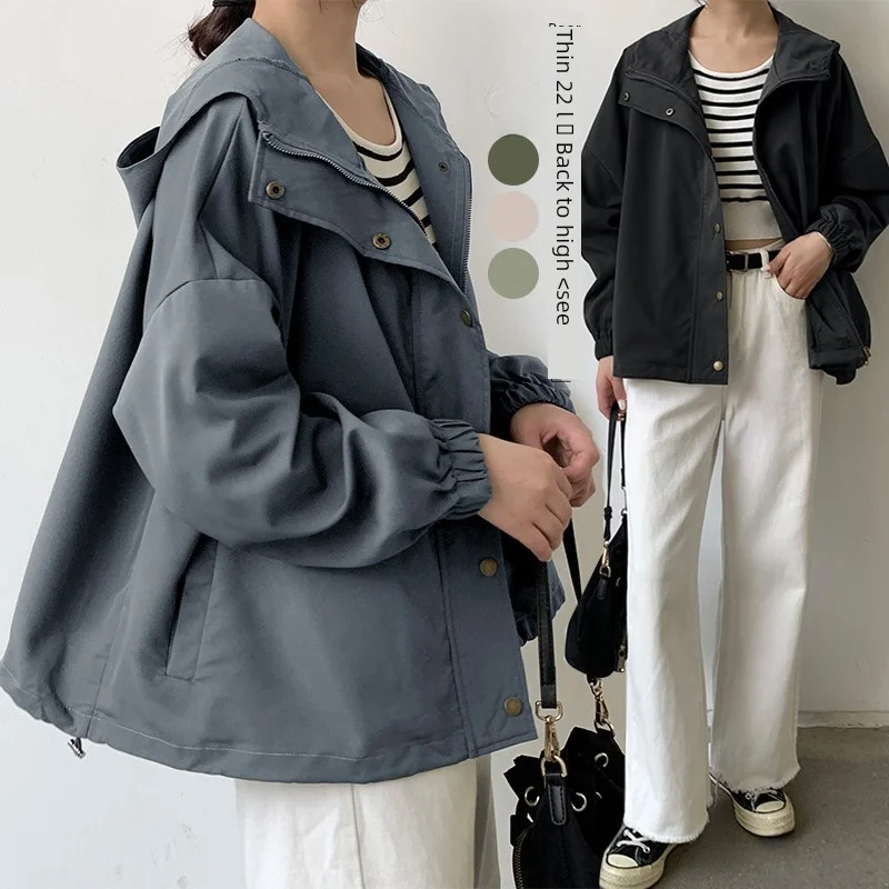 

Новая осенняя свободная короткая куртка для женщин, повседневная рабочая одежда, верхняя одежда, удобная, 100% хлопок, Cleanfit, без капюшона, без бренда