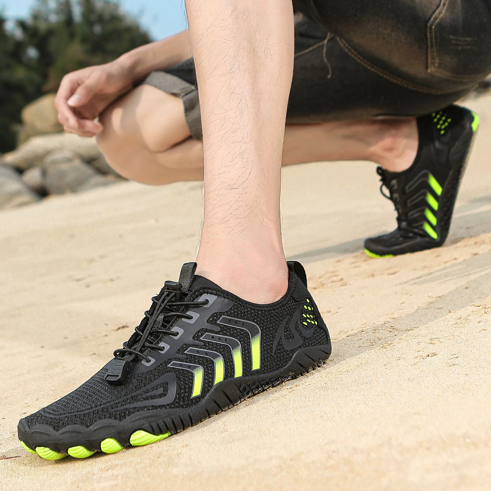 Quick Dry Barefoot Shoes para homens e mulheres, Tênis para esportes aquáticos, Sapatos Aqua de praia ao ar livre, Training Gym Running Sneakers