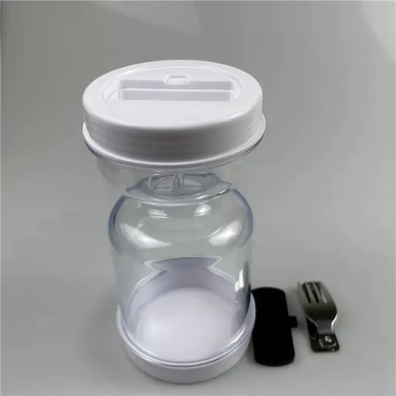 Bocaux de sablier de cornichon et d'olive A59Z-3X-pot de cornichon avec couvercle rabattable de crépine, pot de cornichon pour le stockage hermétique des aliments