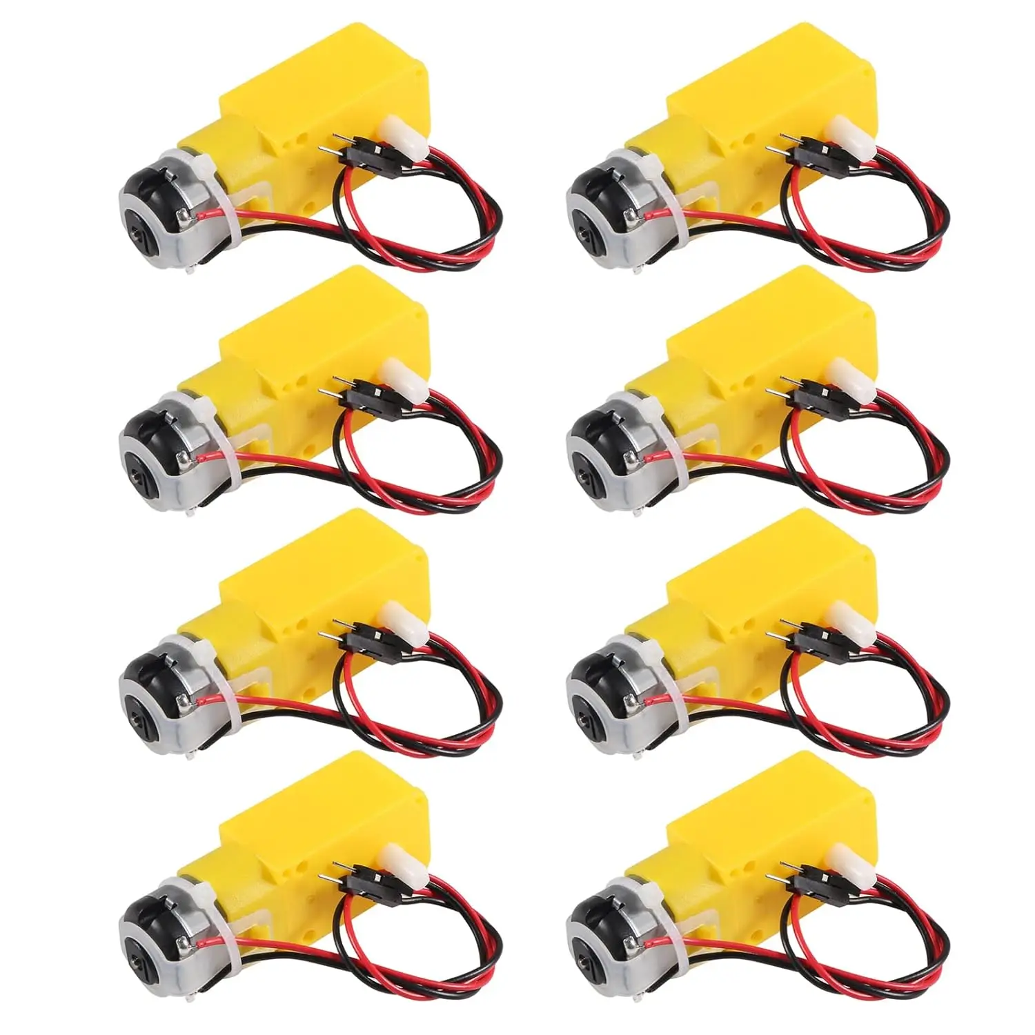 TT Motor Dual DC 3-6V Gearbox Motor 200RPM Ratio 1:48 Shaft Motor with 2.54mm Wire for Arduino DIY Smart Car Robot