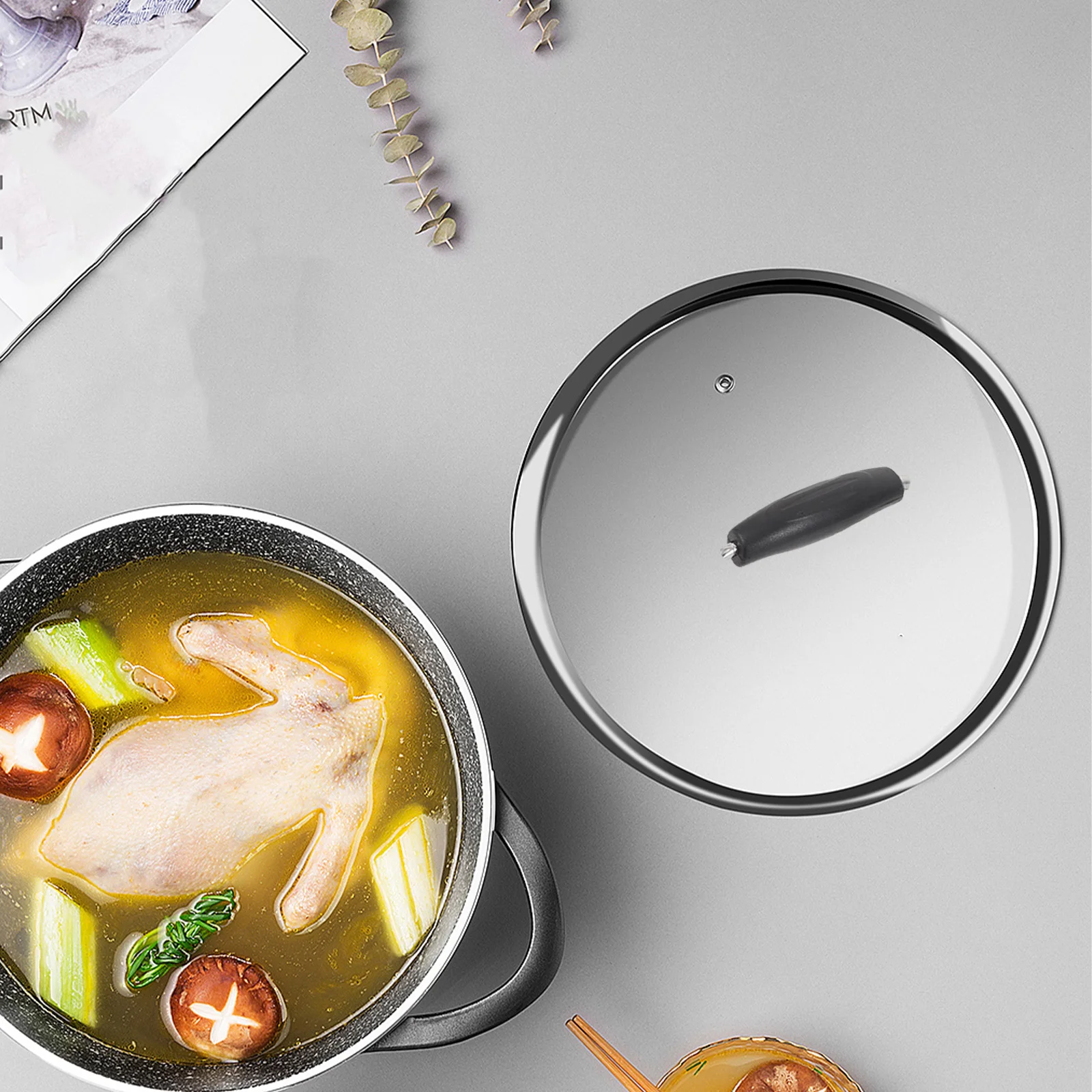 

1 Set Of Pot Cover Handles Replacement Cookware Parts Kitchen Pan Lid Grip Hot-Resistant Handle Grips For Wok Steamer