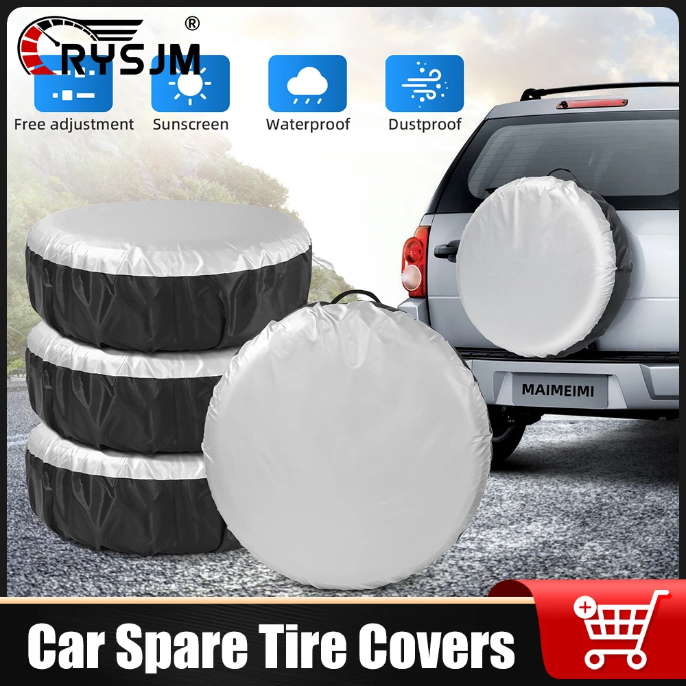 

Ткань Оксфорд, чехол для запасного колеса автомобиля, защитные сумки для хранения шин, чехол для колеса, пылезащитная водонепроницаемая сумка 13-16 дюймов, 16-20 дюймов