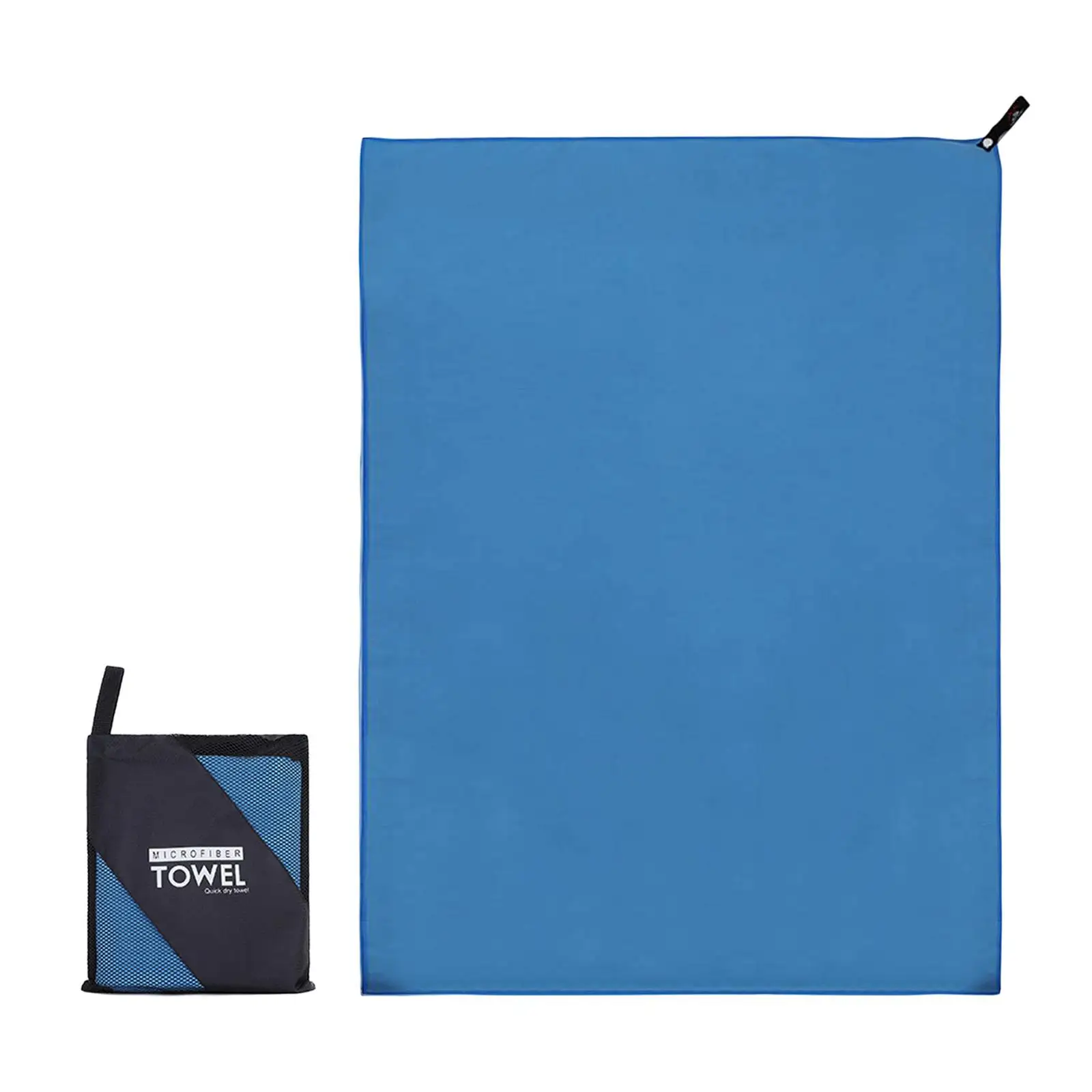 Absorbent Microfiber Towel Foldable Multi-Purpose Storage Bag 3 Sizes Soft Lightweight Durable for Camping Gym Men