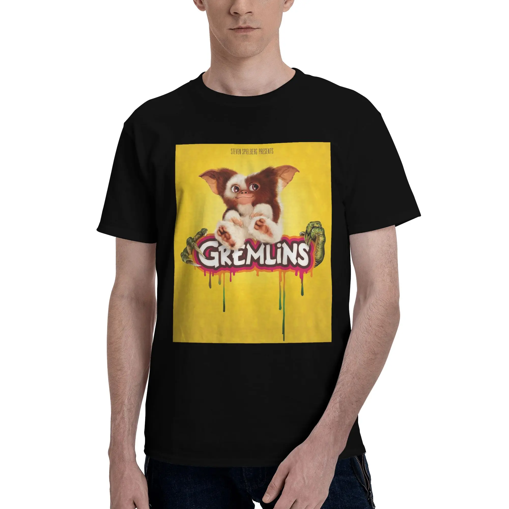 

Gremlins Monster Movie Gizmo Mogwai 100% Cotton T-Shirt Men's Fashion T Shirts Men Round Neck Short Sleeve S-6XL