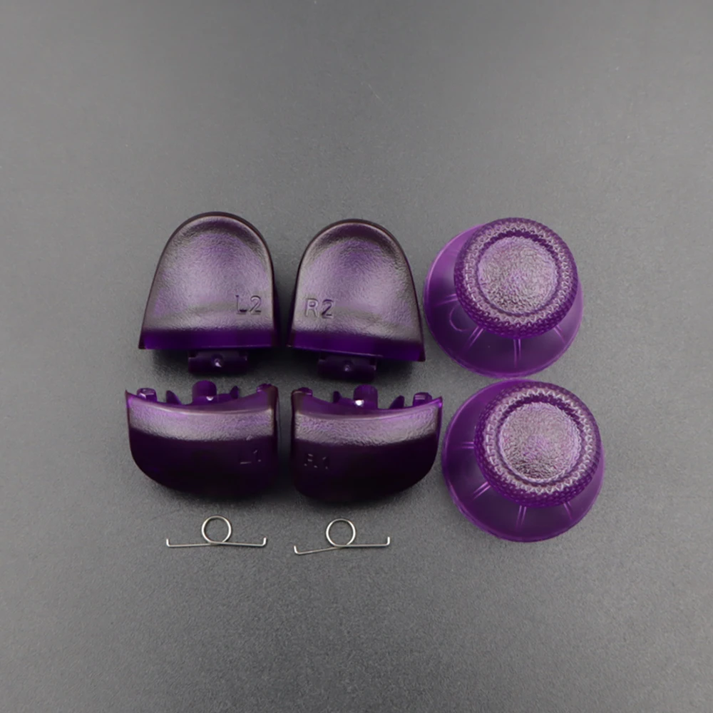 1 Set BDM-030 Joystick-Daumenkappen & R1 L1 R2 L2 Game-Trigger-Tasten mit Feder für PS5 V3.0 Controller Ersatzteil