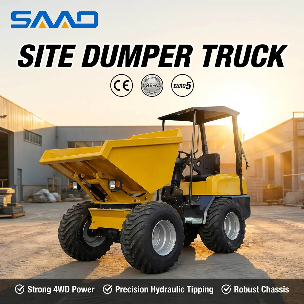 

Newly Designed Mini Dump Truck 4-Wheel Drive Small Hydraulic Unloading Dump Truck for Sale