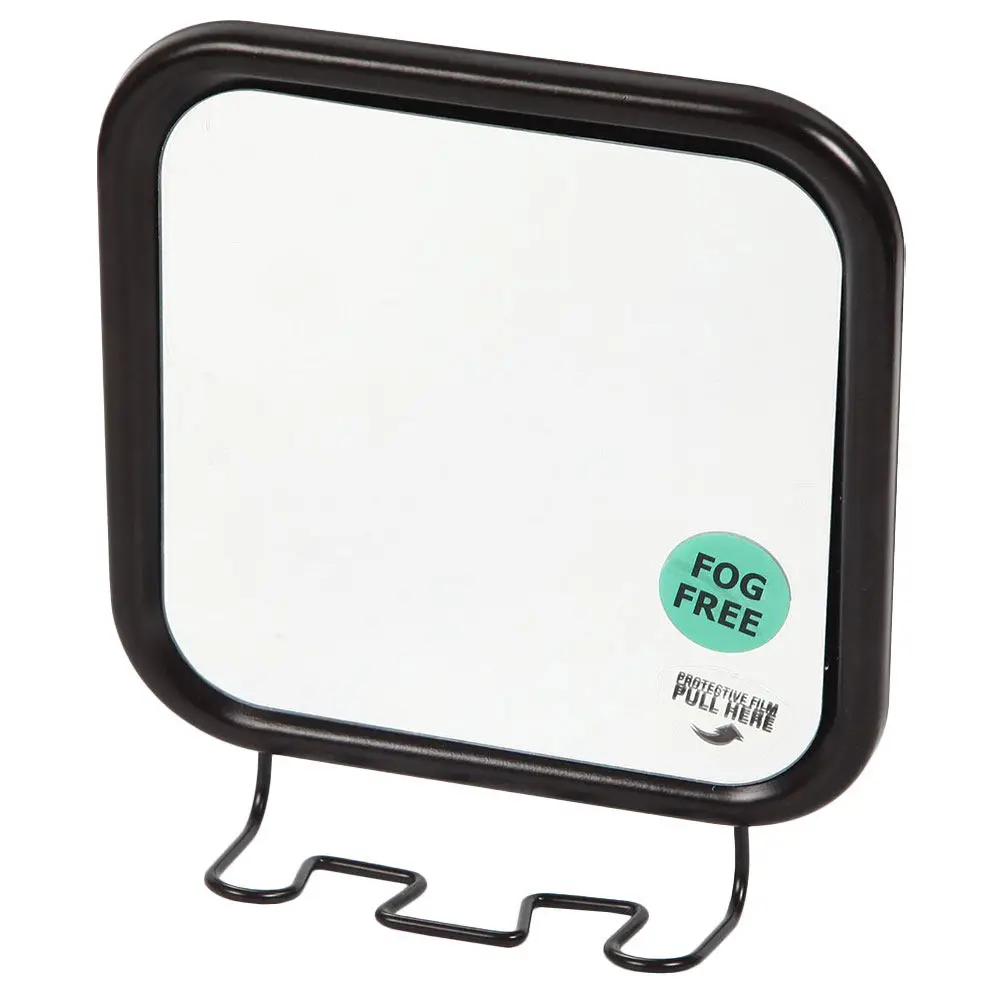 

Suction Cup Wall Mounted Mirror Modern Style Bathroom Vanity Mirror High Definition Clear Surface for Makeup and Shaving