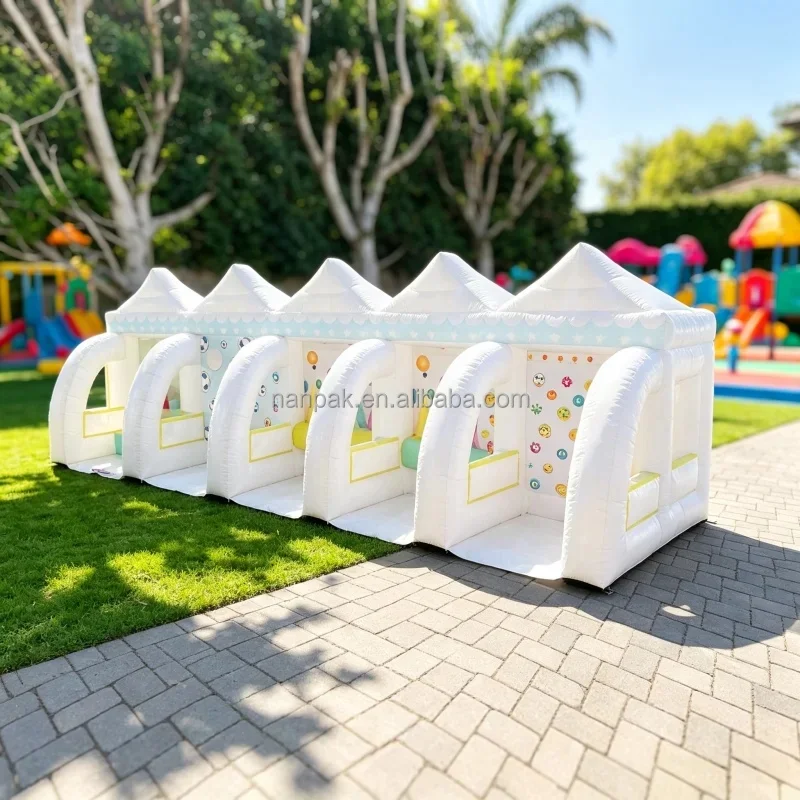 4 in 1 Inflatable Carnival Game Booth Commercial PVC Interactive Plays Ring Toss&basketball Shooting Perfect for Kids Party Hire