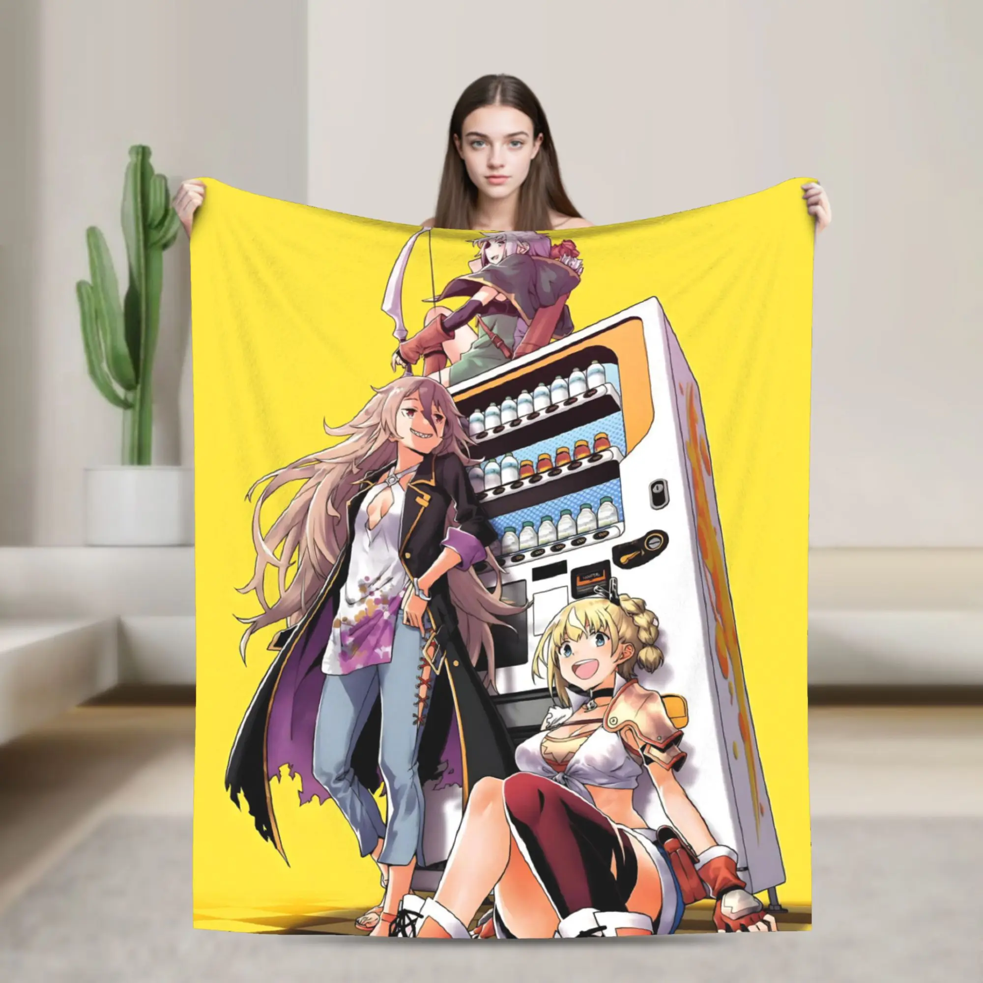 Reborn As A Vending Machine Blanket Cozy Soft  Throw Blankets for Couch 50x60 Inch Multiple Sizes Plush Thin Quilt