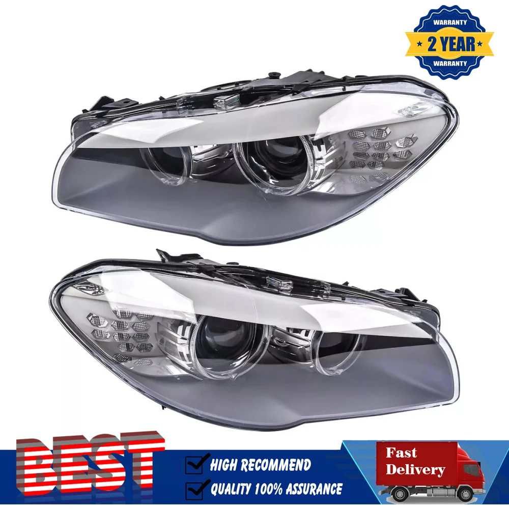 Left & Right Side Xenon Headlights for BMW 5er F18 F10 550i 535i 528i M5 2011-2013 63117271911  63117271912