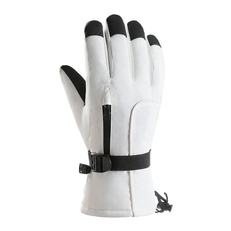 サイクリンググローブ アウトドア スキー タッチスクリーングローブ 秋と冬 メンズ ベルベット 厚手 防水 防風 暖かいドレス