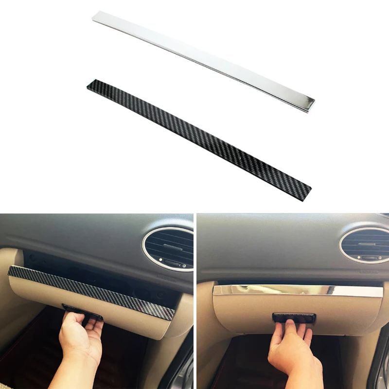 Car Glove Box Decoration Trim Glovebox Cover Sticker for Ford Focus 2 MK2 2005 - 2012 LHD car accessories