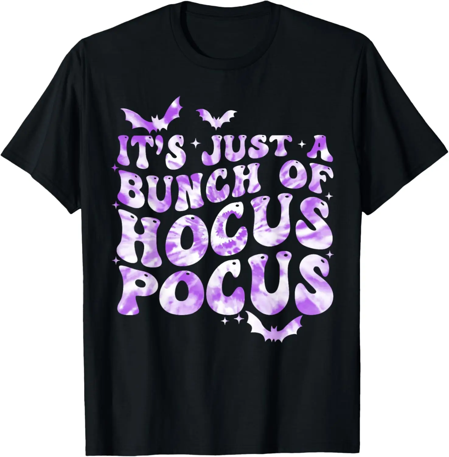 Halloween Tie Dye It's Just a Bunch of Hocus Pocus Women Kid T-Shirt