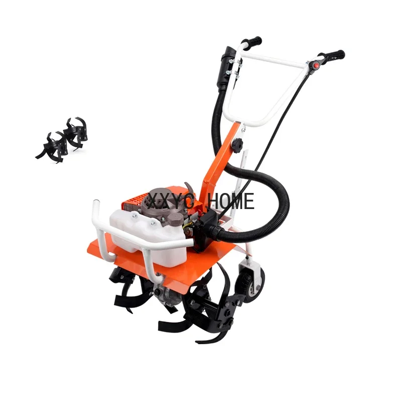 2 stroke Multi-function Gasoline Minitype Rotary Tiller Agricultural Garden Tools  Outdoor  Lawn Mower Micro Tillage Machines