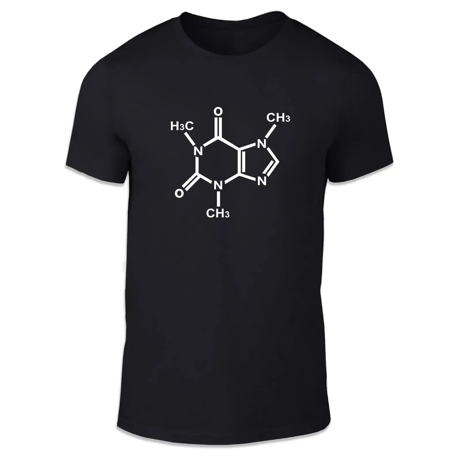 T Shirt Koffein genetische chemische Struktur Erwachsene Kaffee Pause Spaß vintage Washed Stylish fashion designer clothes