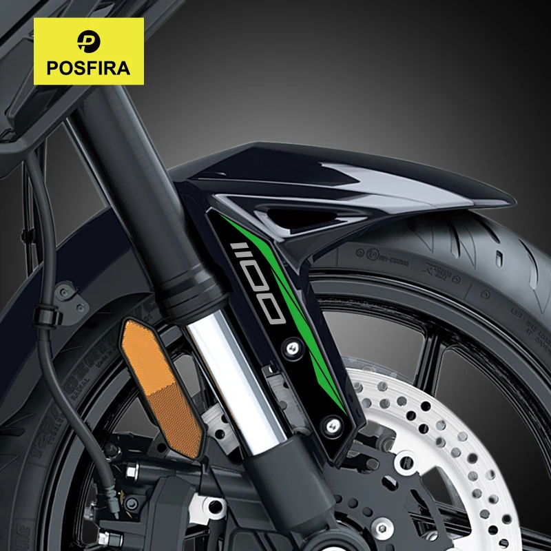 

POSFIRA Motorcycle Front Fender Sticker Vinyl Decals for Kawasaki Versys 1100/SE 2025 Mudguard Decoration Accessories