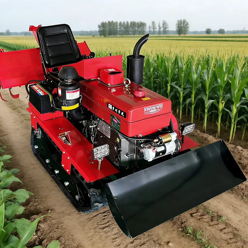 

Customized 25HP Compact Farm Cultivator Crawler Rotary Tiller All-Terrain Land Preparation Machine