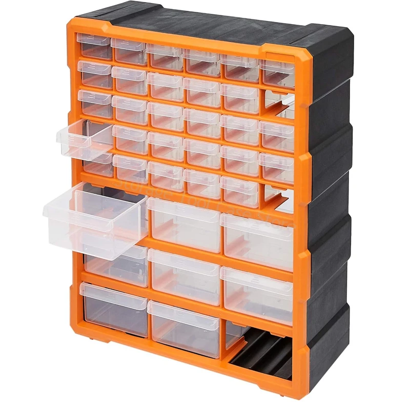 

Multi-grid Drawer Parts Box Wall-mounted Screw Classification Component Box Tool Case Plastic Drawer Hardware Parts Storage Box