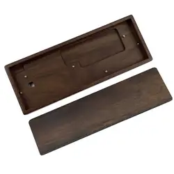 GH60 Solid Wood Wooden Case Wrist Rest QMK VIA PCB Plate For 60% Mini Mechanical Gaming Keyboard Compatible Poker Faceu 60
