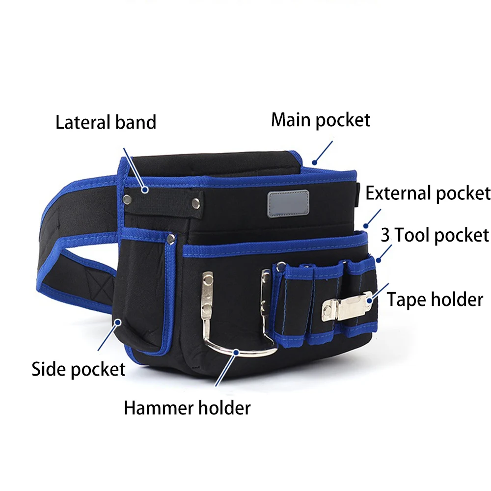 New Multi-functional Electrician Tools Bag Waist Pouch Belt Storage Holder Organizer Garden Tool Kits Waist Packs Oxford Cloth