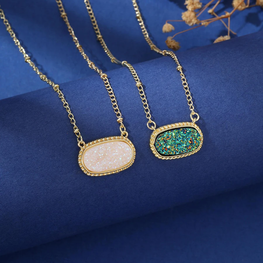 

925 Sterling Silver Necklace Charm Simple Geometric Shape Woman Pendant Choker Birthday Party Gift for Friends Exquisite Jewelry