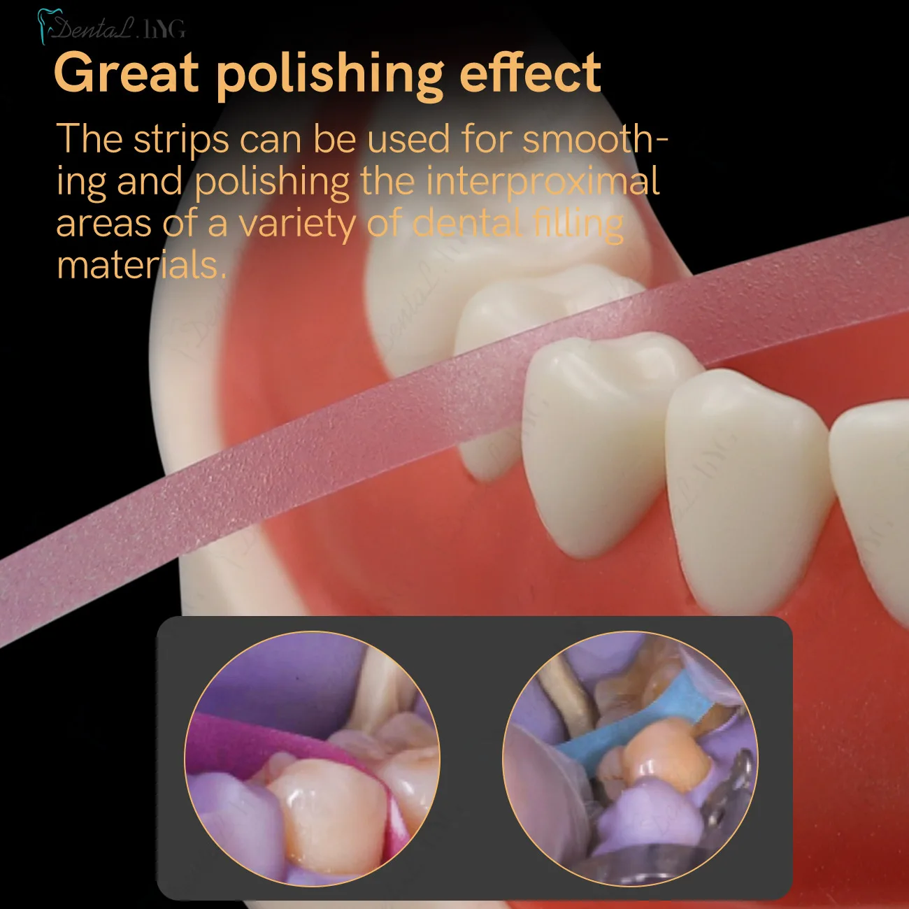 Polerowanie zębów taśma rolka materiał żywiczny 6m * 4mm szlifowanie zębów szlifowanie kształtowanie materiału dentystycznego