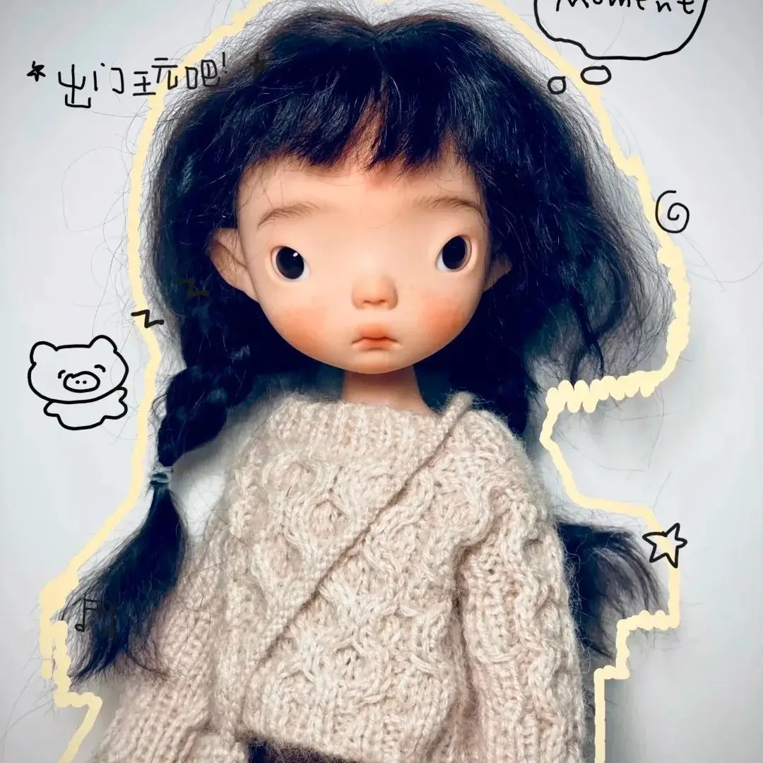 

New BJD 1/6 Rourou Jacoosun resin xinben blythe MDD VOLKS DIY makeup practice head for birthday free shipping