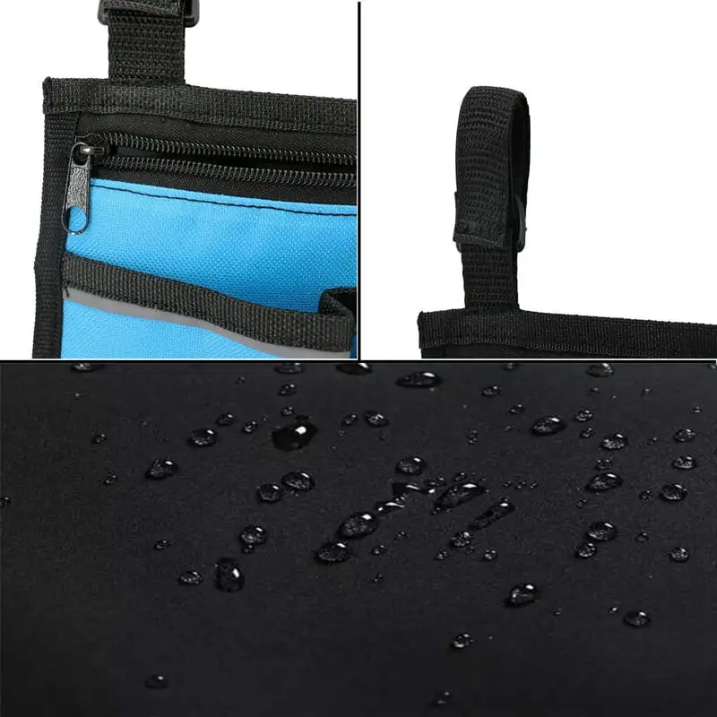 전동 휠체어 이동성 팔걸이 사이드 백 (포켓 및 반사 스트립 포함) 두피 기계 정맥 파인더 현미경 얼굴