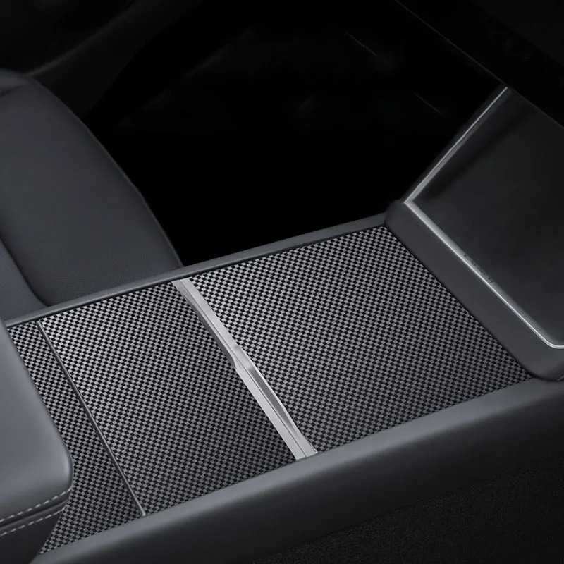 

for Tesla Model 3 Highland 24-26 Model Y Juniper 25-26 Matte Carbon Fiber ABS Center Console Cover Protector Sticker Panel