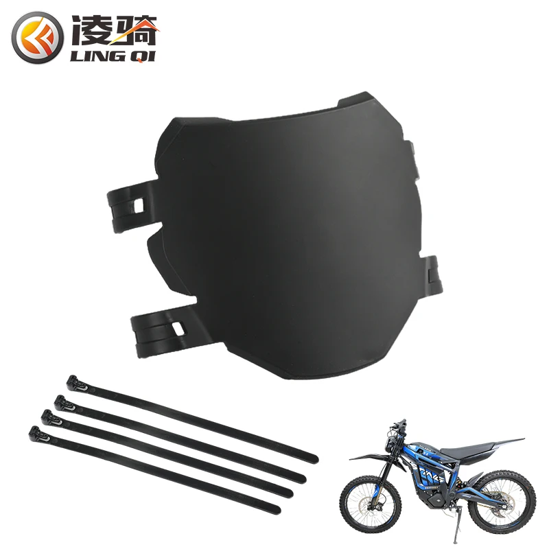 Image of LINGQI Front Lizenz Nummer Platte Schwarz Verkleidung Maske Abdeckung Für Light Bee X S Talaria 79bike Dirt Bike Modifikation Zubehör