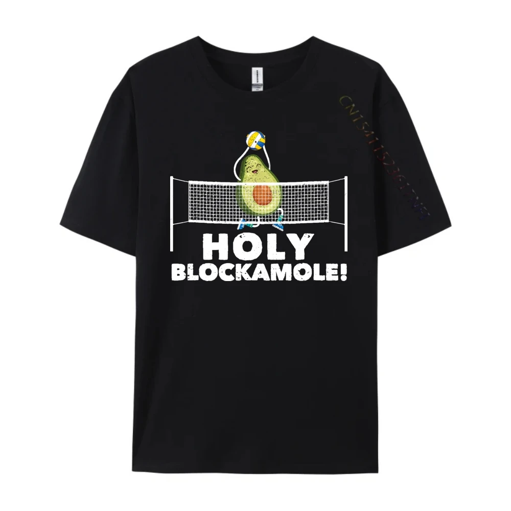 Holy Blockamole Volleyball Funny Sports Player Blocker Brand Clothing Women Tee Shirt Men