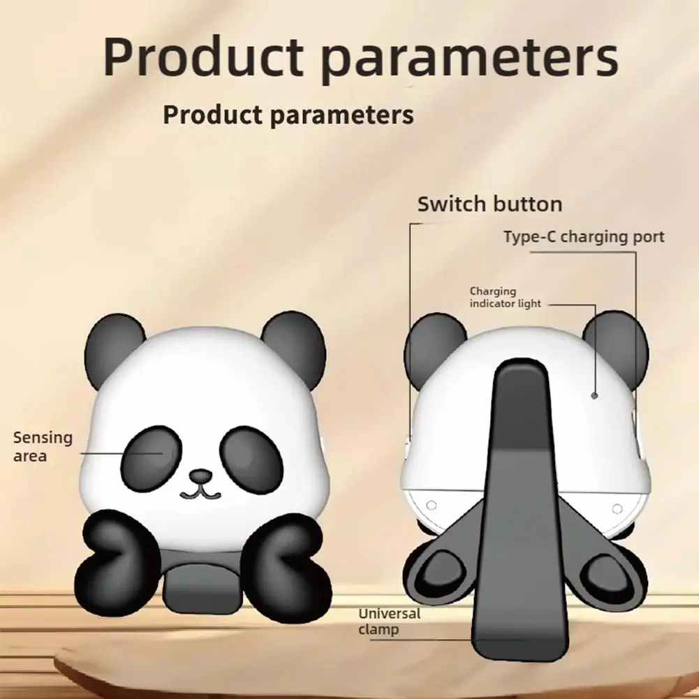 Cute Panda Ornaments Smart Distance Reminder Prevention Of Myopia And Hunchback Sitting Posture Corrector Creative Gift Eyes Pro