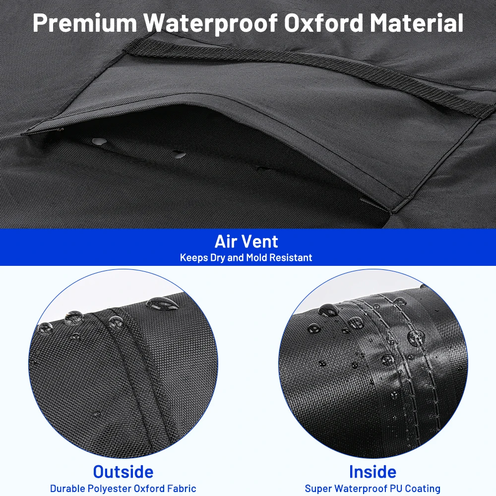 600D Garden Furniture Cover Oxford Fabric Tarpaulin Waterproof Outdoor Patio Dust Proof Cover for Sofa Table Chair