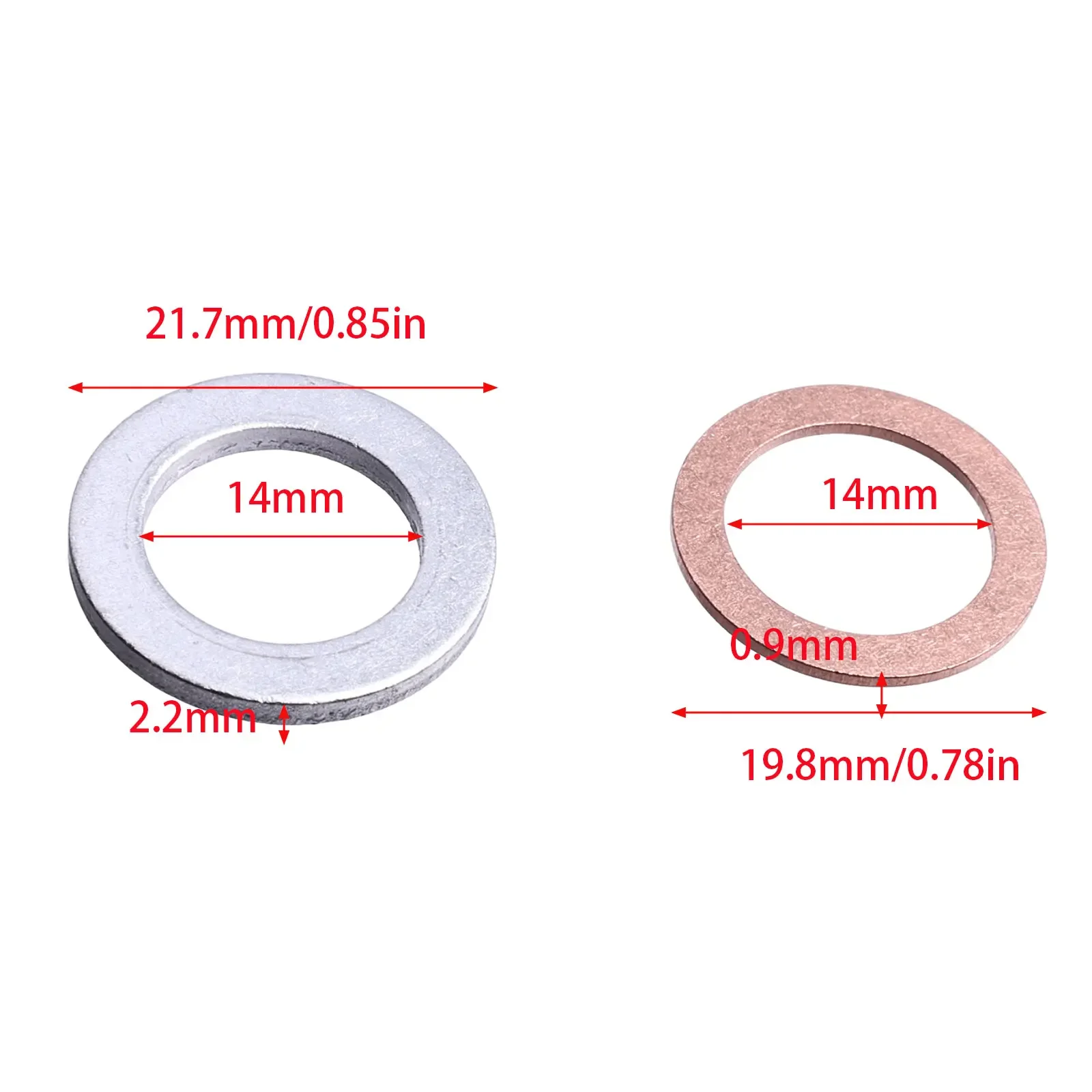 Engine Oil Crush Washers Car Drain Gaskets 9410914000 9410912000 FOR Honda Accord Civic CR-V HR-V Odyssey Pilot Acura CL ILX