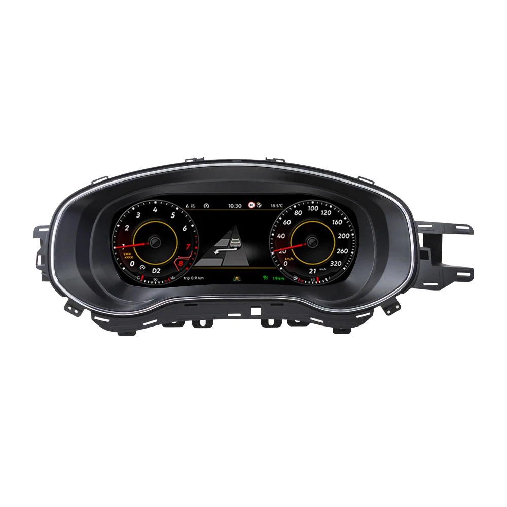 Panel Dasbor Digital Mobil 10,25 Inci VW Jetta IPS LCD Instrumen Cluster Elektronik Layar Speedometer