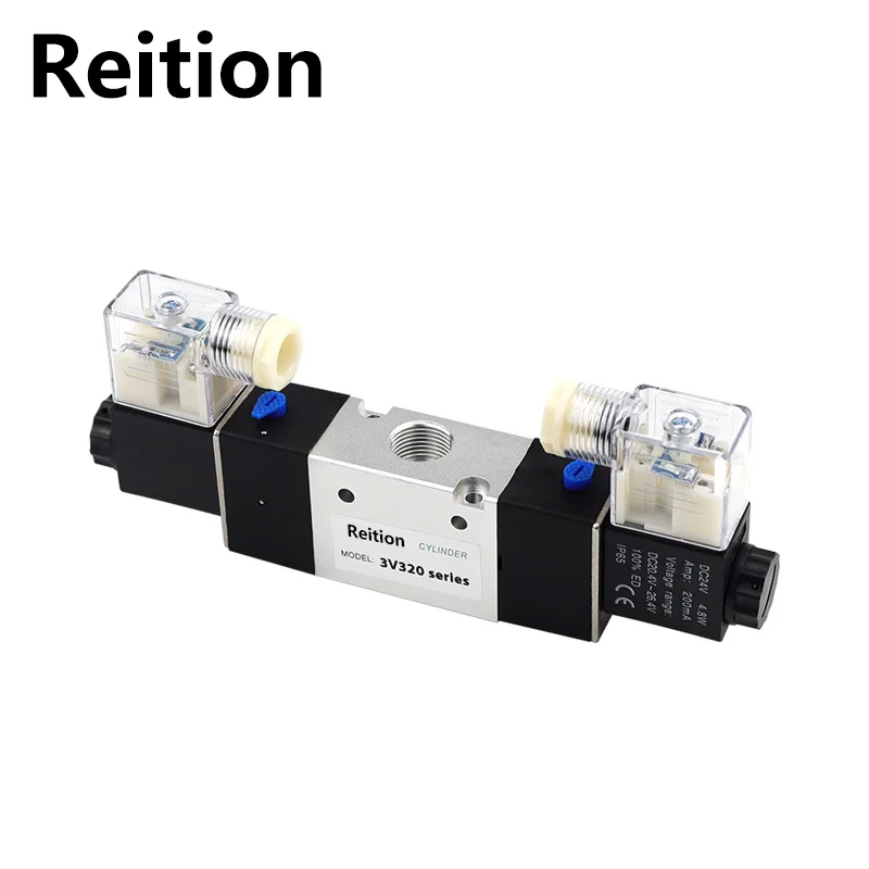 

Pneumatic Air Solenoid DC24V DC12V AC110V AC220V Valve Two Position Three-Way Normally Closed Valve 3V320-10