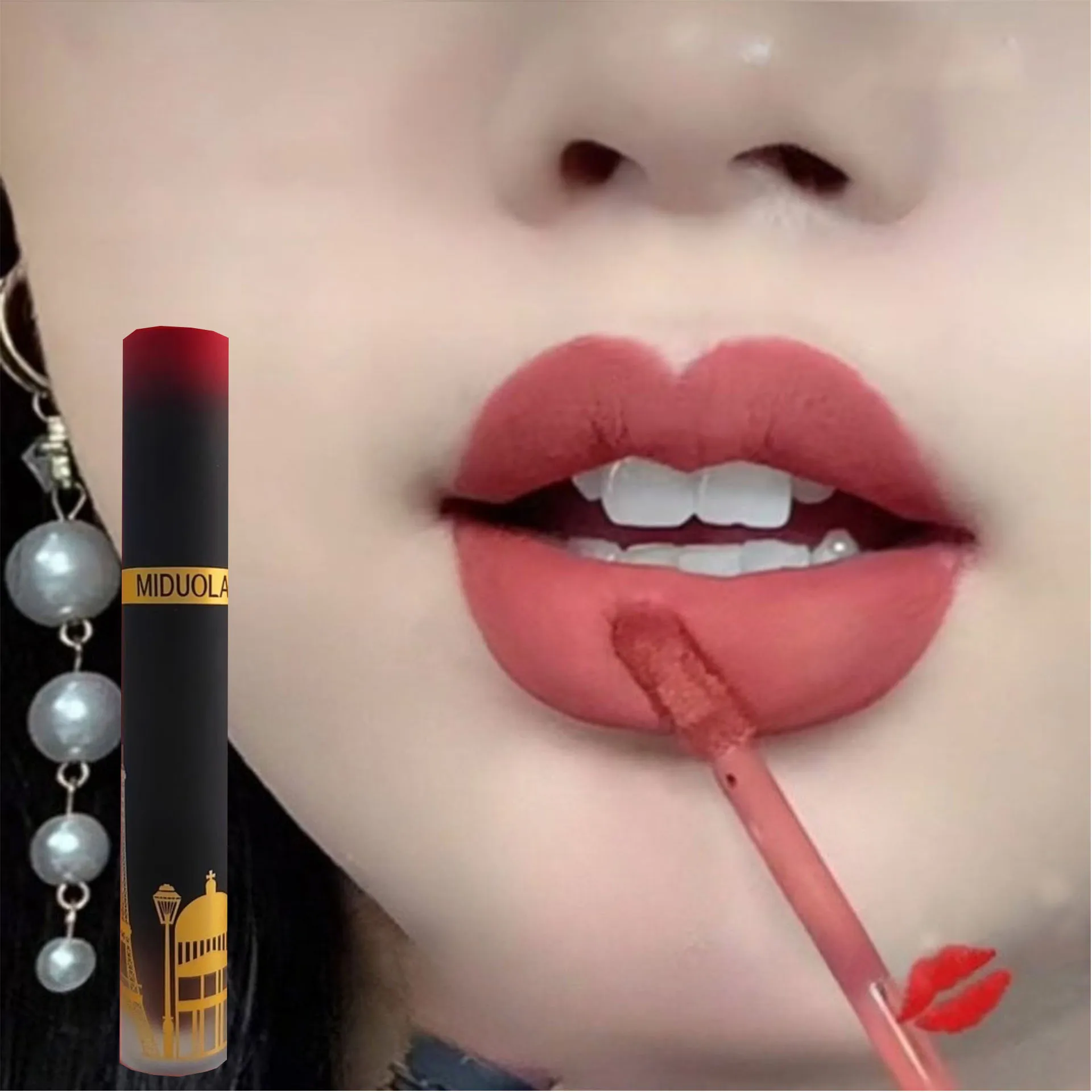 Paris style not easy to stick to the cup easy to color improve complexion lip glaze silky texture lipstick Makeup