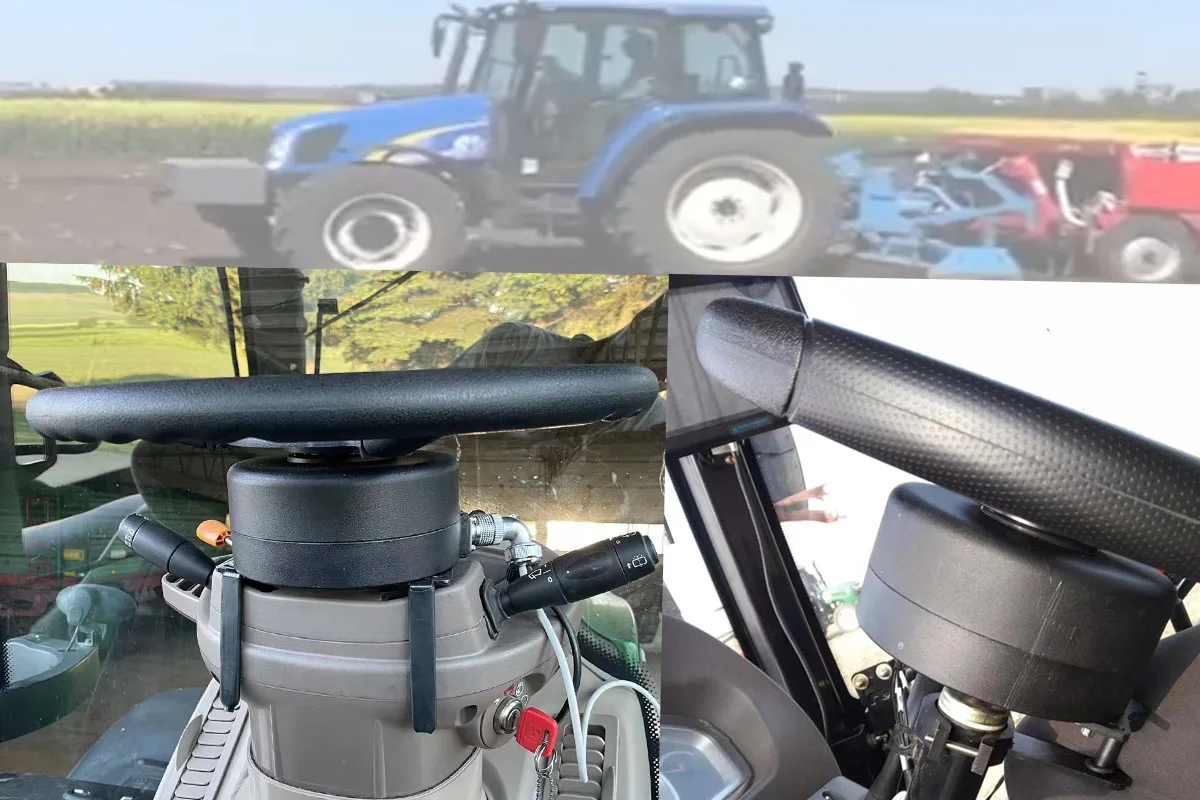 DC12V/24V electric steering wheel motor high torque 80rpm100rpm CAN RS232 self-driving motor for agricultural machinery