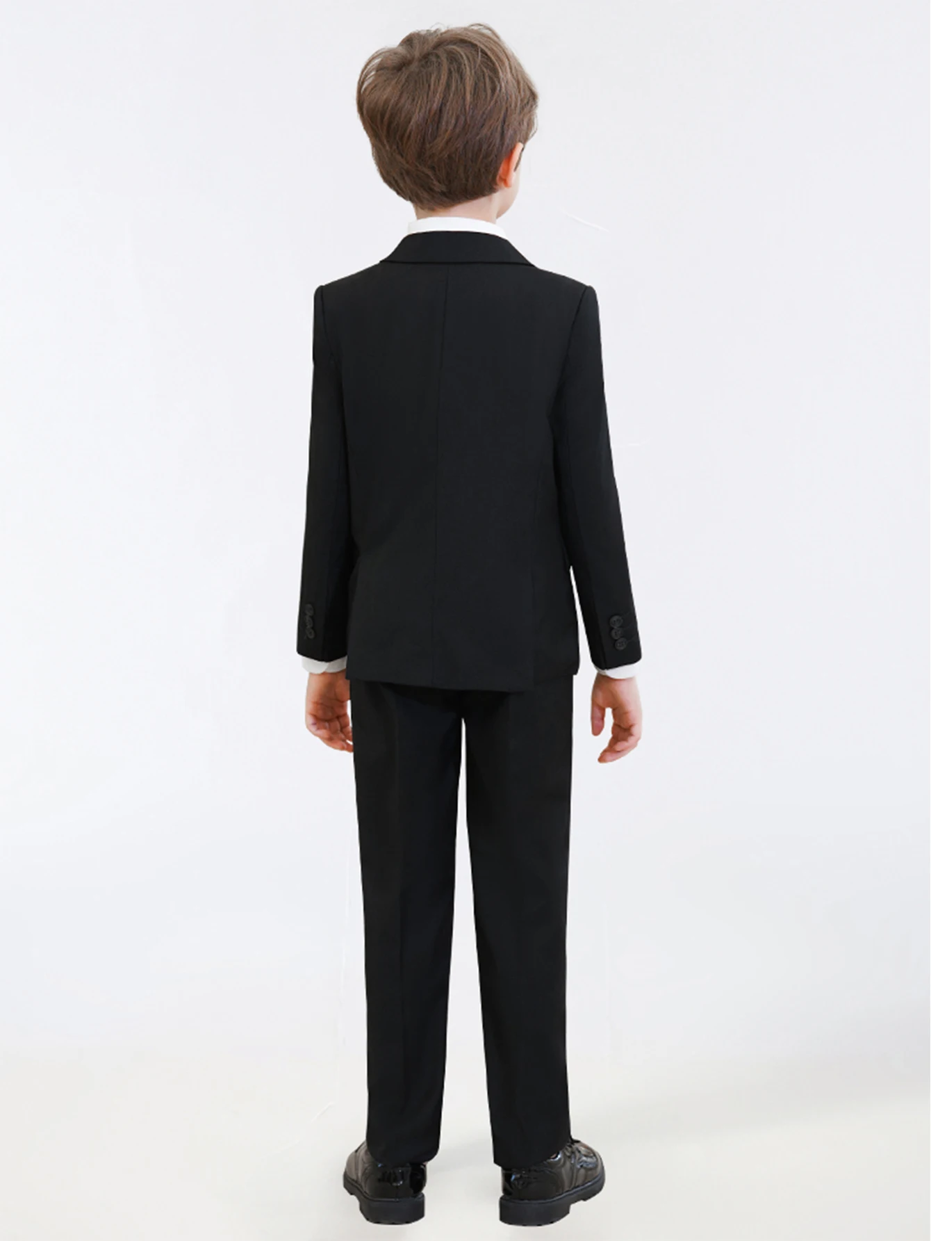 Boys Suits Colorful Formal Suits 4 Piece Slim Fit Dresswear Suit Set Jacket Vest Pants and Tie)School Uniforms