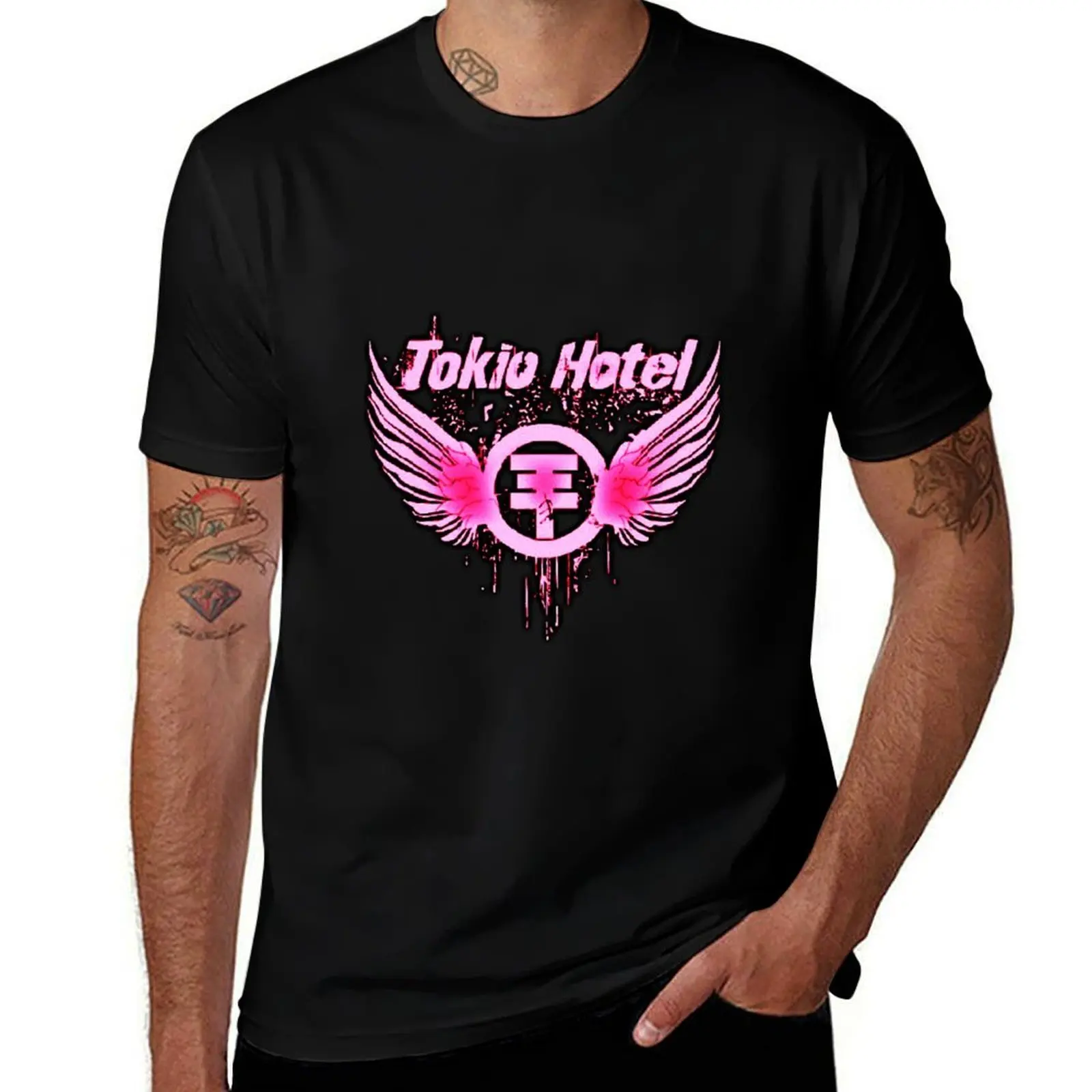

logo and art favorite by Tokio Hotel Band T-Shirt Casual Basic Short Sleeve T-Shirt
