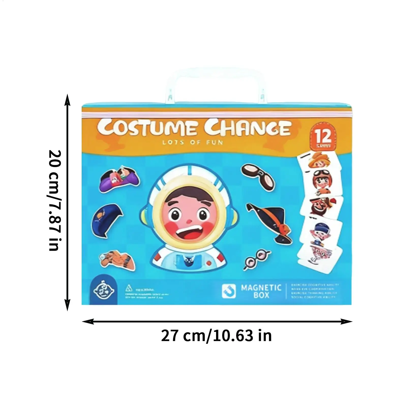 Puzzle Magnetik Dua Sisi Permainan Berpura-pura Menyulap Wajah Puzzle Untuk Anak Perempuan Remaja Balita Keluarga Sekolah Rumah