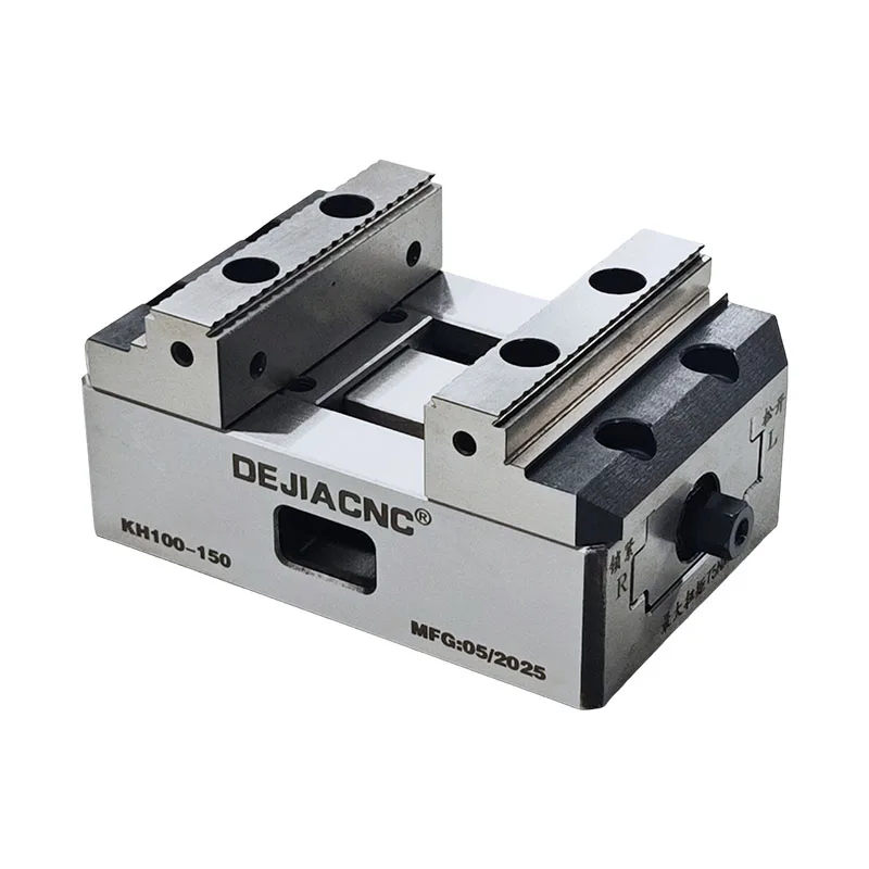 

Djeiacnc KH100-150 Прецизионное фрезерное приспособление с ЧПУ Самоцентрирующиеся тиски для 3, 4, 5-осевого ручного привода