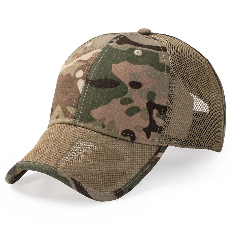 New XXL Large Size Camouflage Trucker Hat Men Breathable Mesh Baseball Cap Big Head Spring Summer Sun Caps  Adjustable