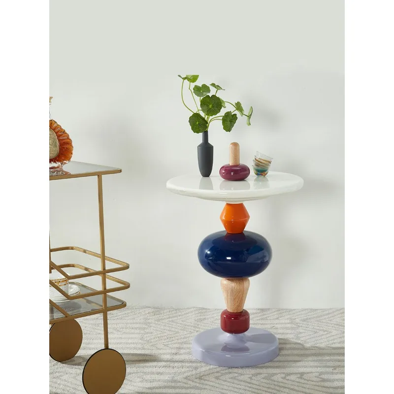 

Light luxury creative side few modern simple sofa removable corner few designer net red sugar gourd small round table