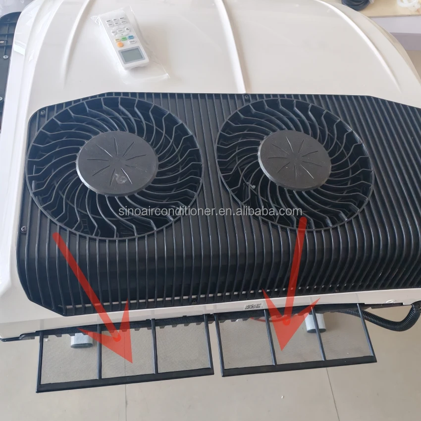 العربة 12 فولت 24 فولت المقصورة وقوف السيارات تكييف الهواء الكهربائية على السطح مكيف الهواء 12 فولت RV التيار المتناوب للشاحنة #4