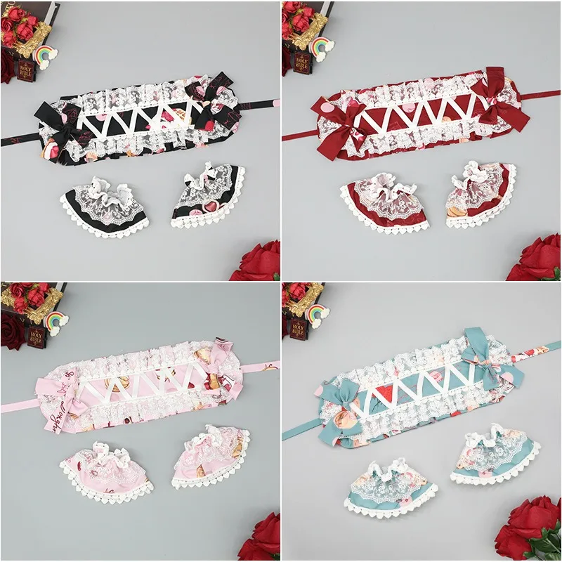 Bella Bowknot Sweet Lolita Fiore di pizzo Cerchietto per capelli Anime Cameriera Cosplay Fascia Copricapo Accessorio fatto a mano all'ingrosso